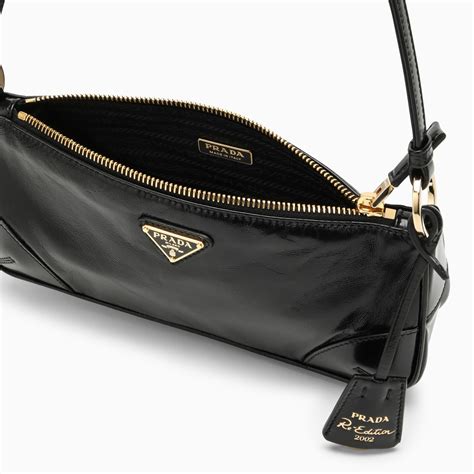 borsa prada nera lucida